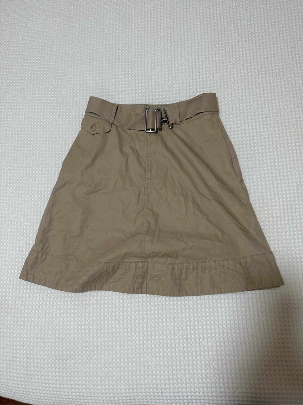 Ralph Lauren Casual A-Line Khaki Skirt with Belt